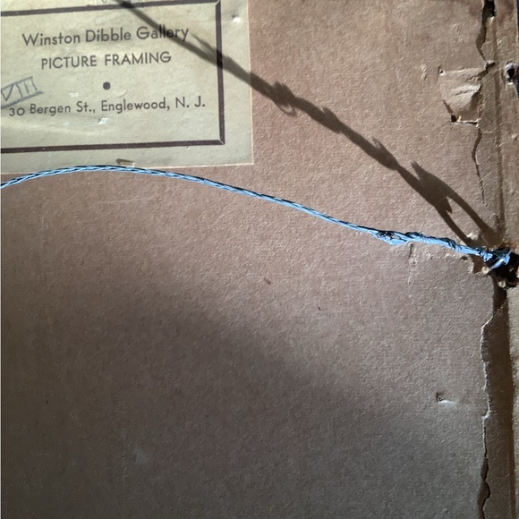 Antique Framed Etching - Picture 7 of 7